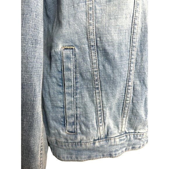 NWT Cosmic Blue Love Medium Denim Jacket Light Wash - Picture 7 of 14